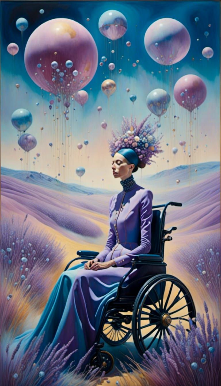 Dreamscape Portrait of Woman in Wheelchair