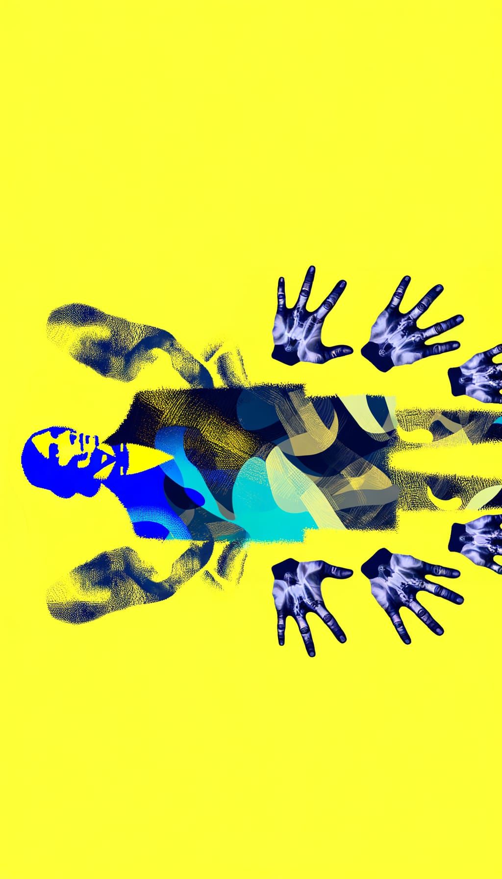 Distorted Double Exposure Art in Surreal Style