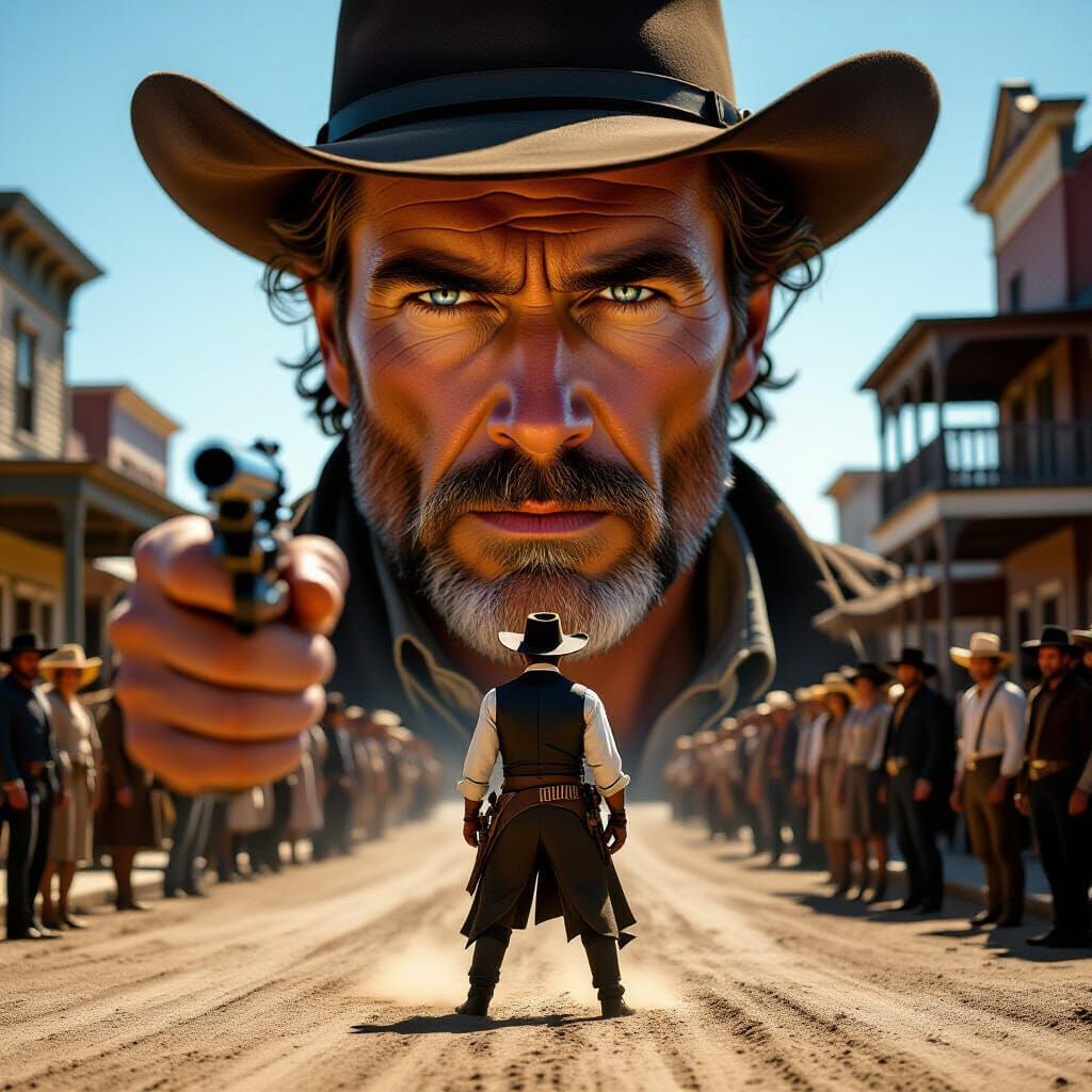 Gunslinger Duel at High Noon