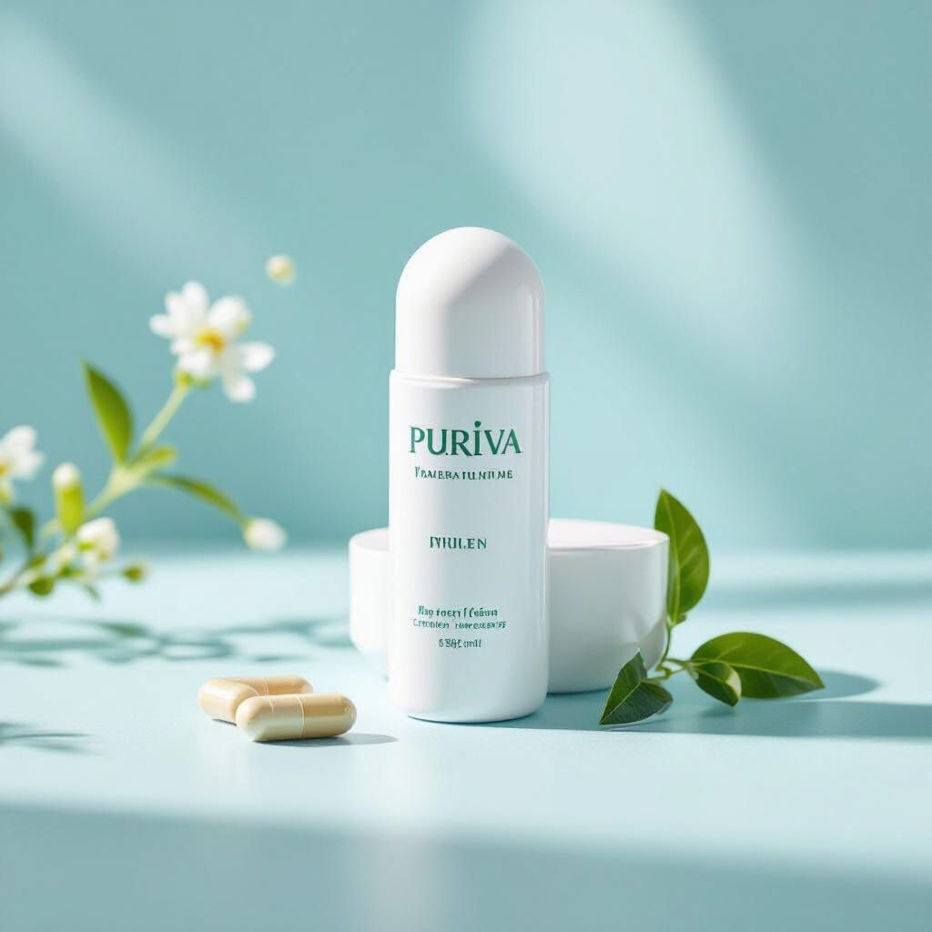 Puriva Pillen: Modern Slimming Supplement Ad