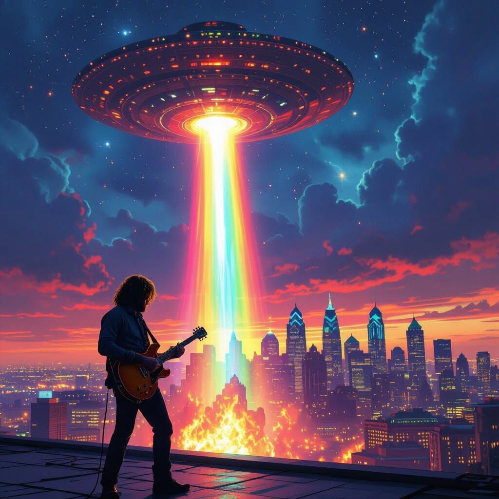 Trey Anastasio Guitar Solo Under Alien Spaceship