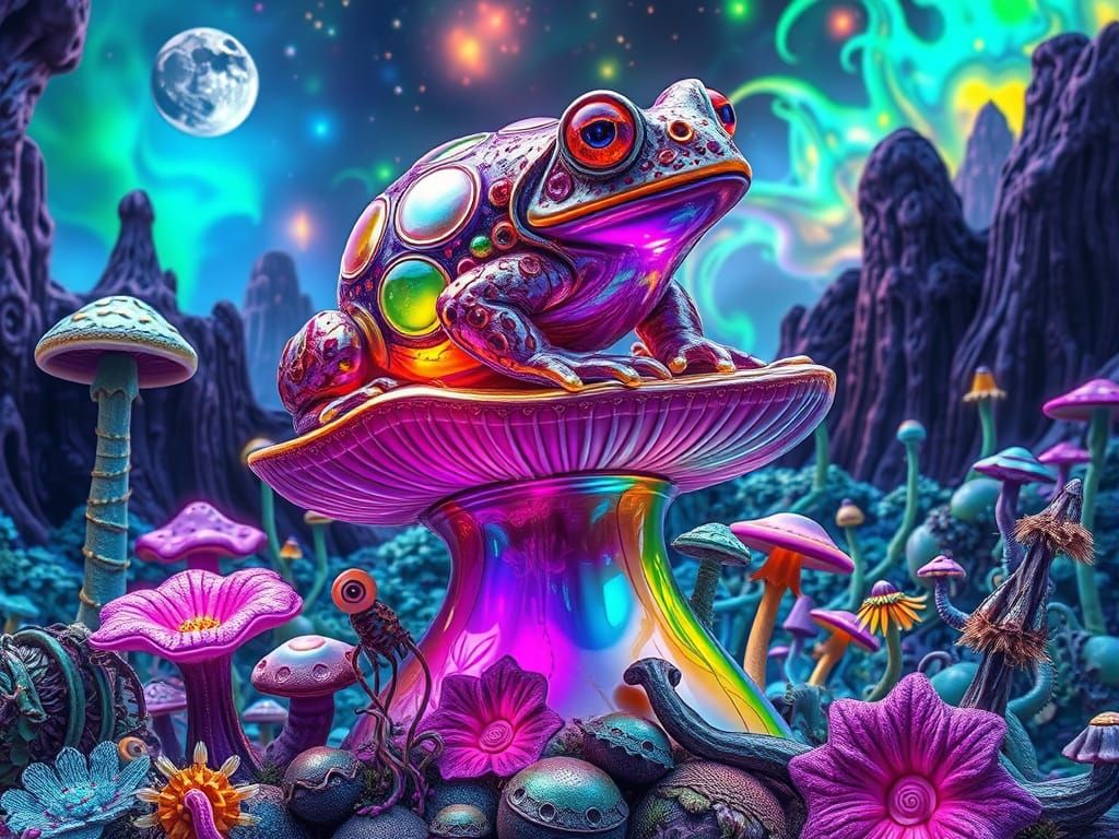 Glass Borg Toad in Psychedelic Wonderland