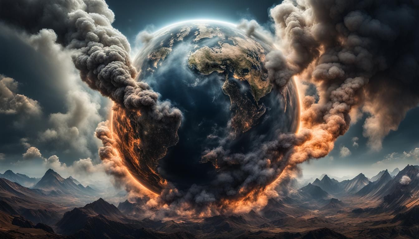 Smokey Planet with Intricate Details in HDR