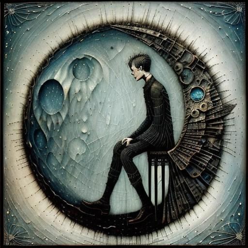 Man in the Moon, Intricately Detailed Art