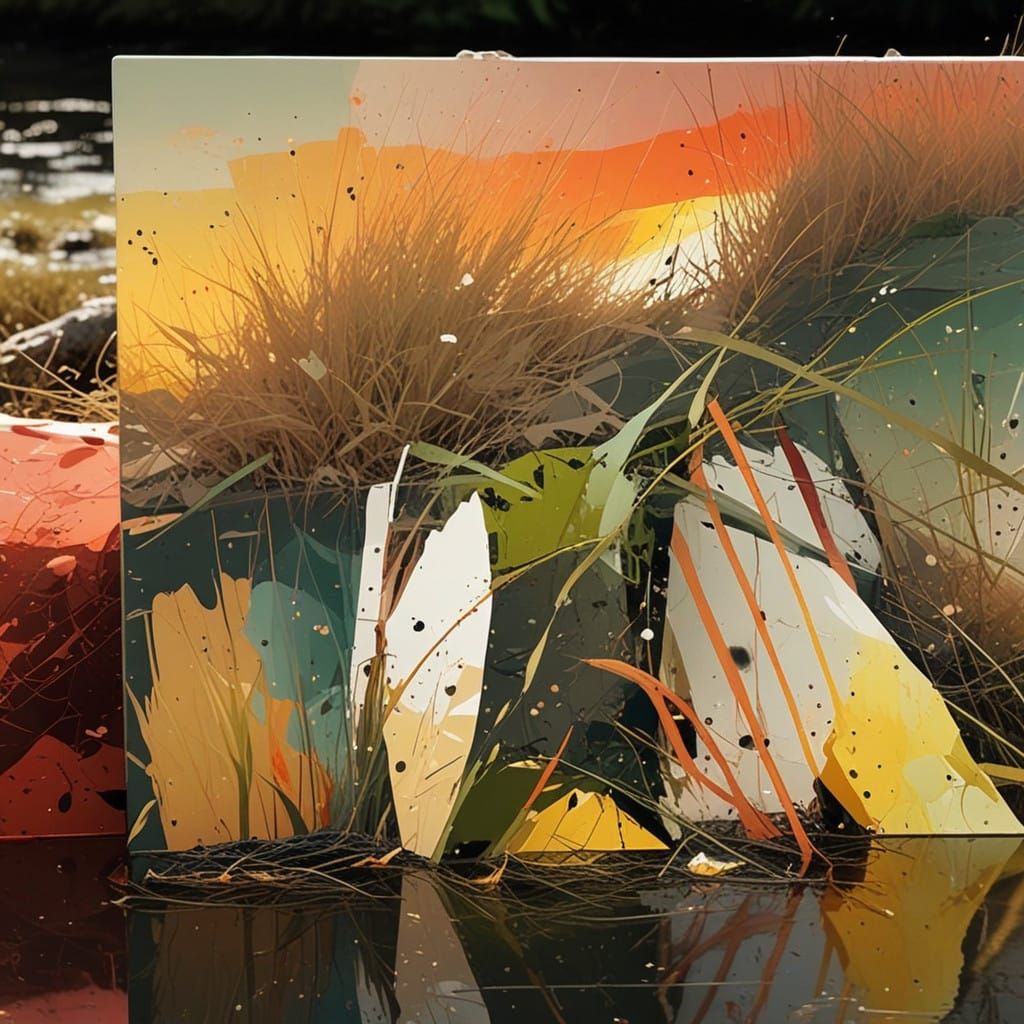 Contemporary Nature Scene with Urban Accents