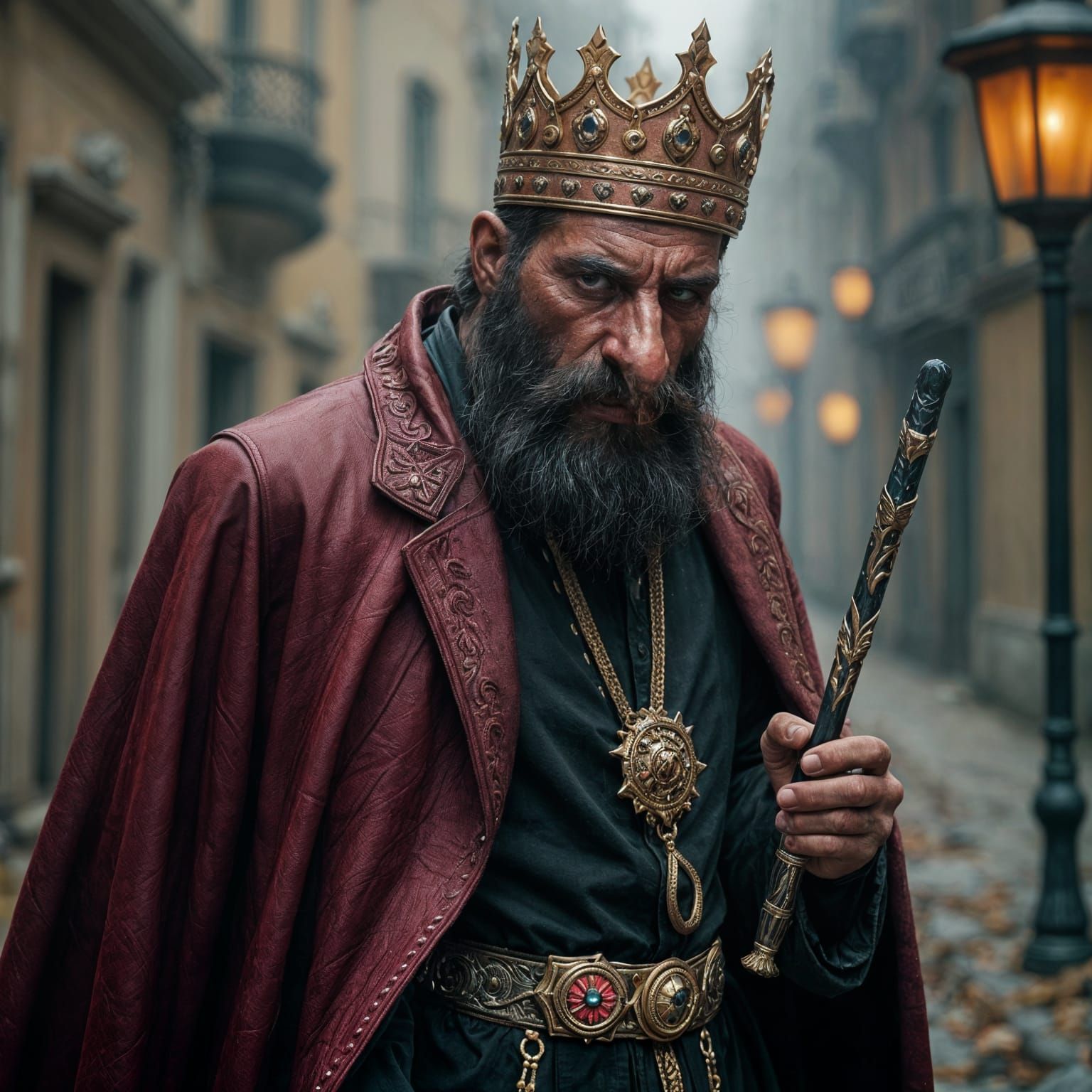 Liver King Lectures Joe Rogan in Hyperrealistic Portrait