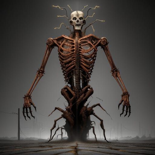 Crosslurk: Twisted Traffic Light Creature in Urban Decay