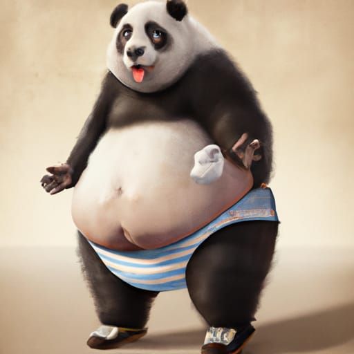 fat anthro panda