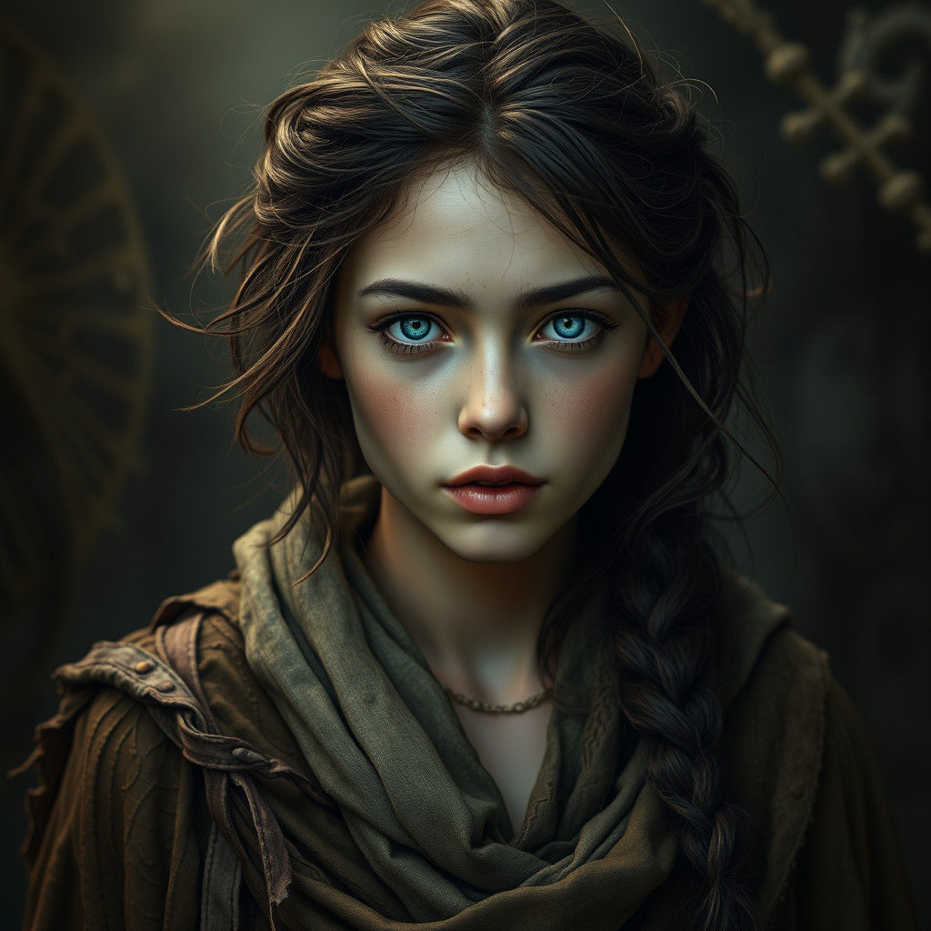 Mystical Beauty Hidden Under Rags: Matte Painting