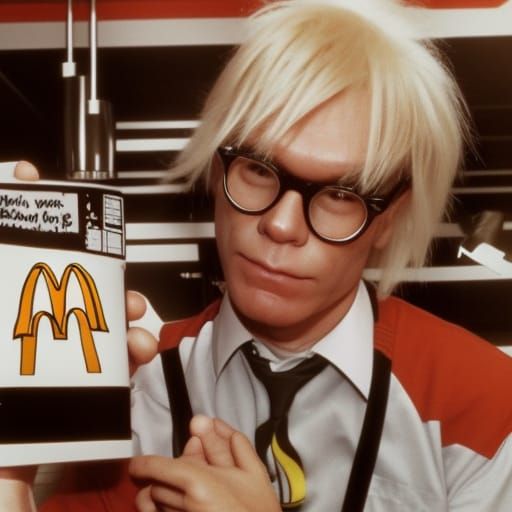 Pop Art Icon Serving at McDonald's