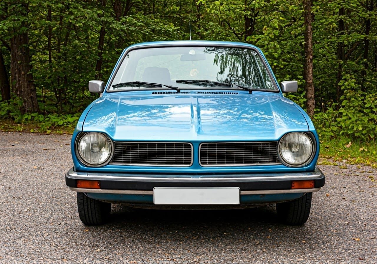 Mysterious Car Portrait in Realistic Lighting