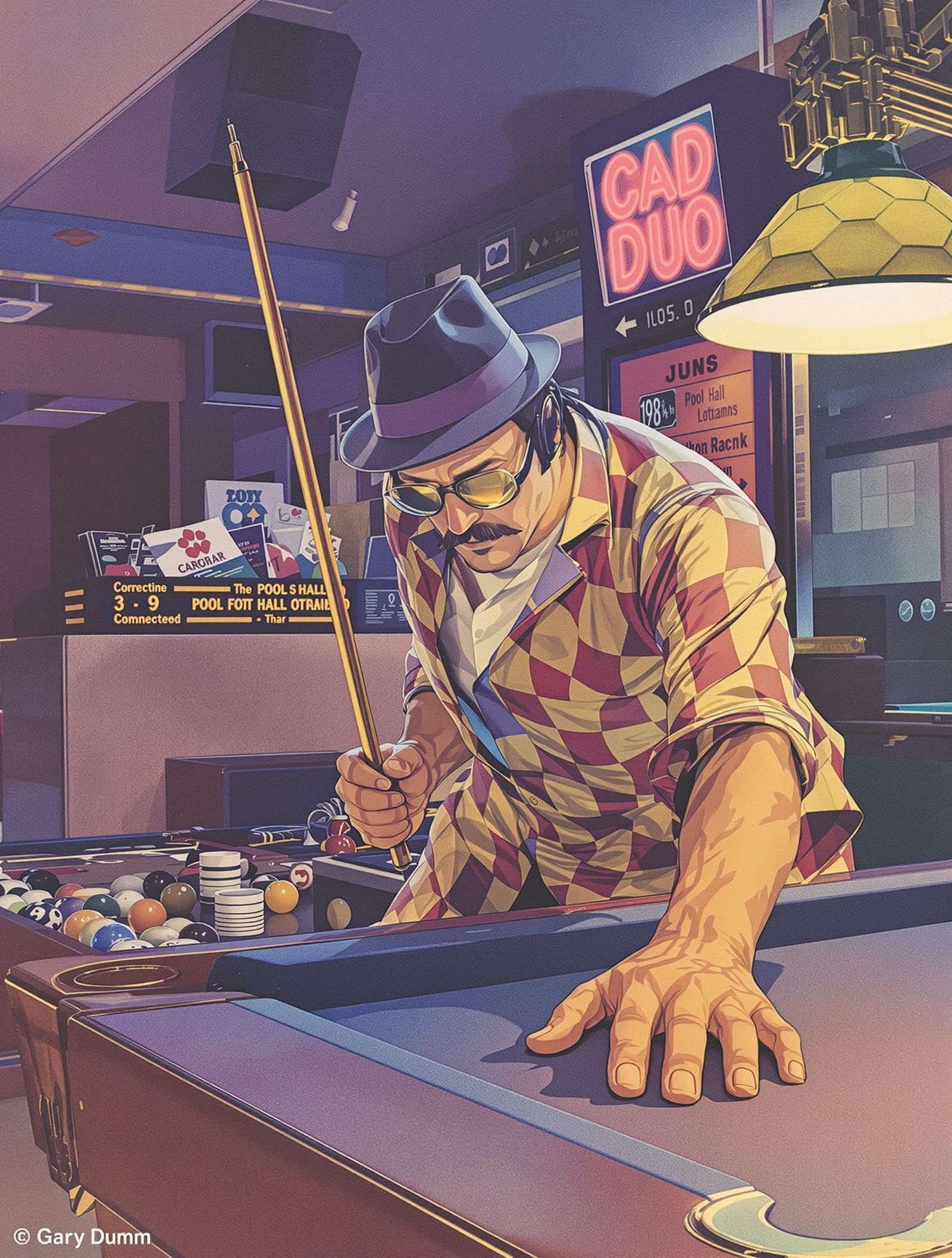 1970s Pool Hall Lothario in Gary Dumm Style