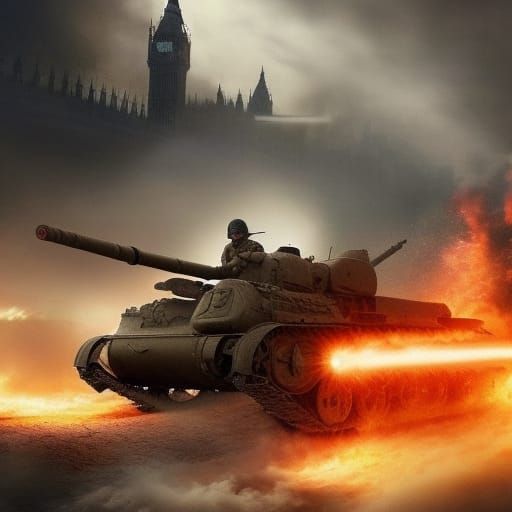 World War 3 London: Epic Cinematic Digital Painting