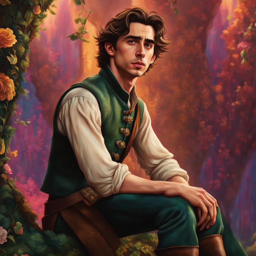 Timothee Chalamet as Flynn Ryder in Tangled 240120C