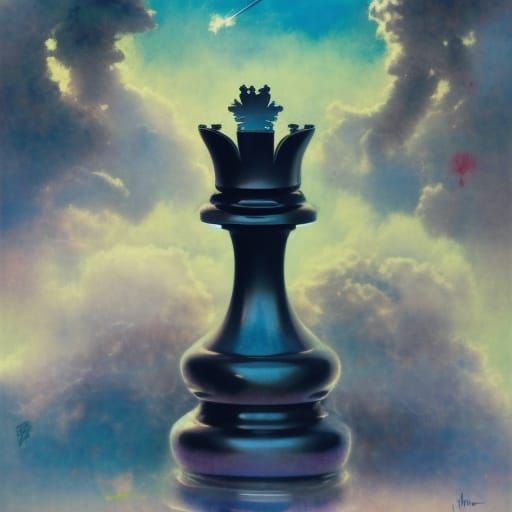 Chess King Smoking Weed in the Clouds
