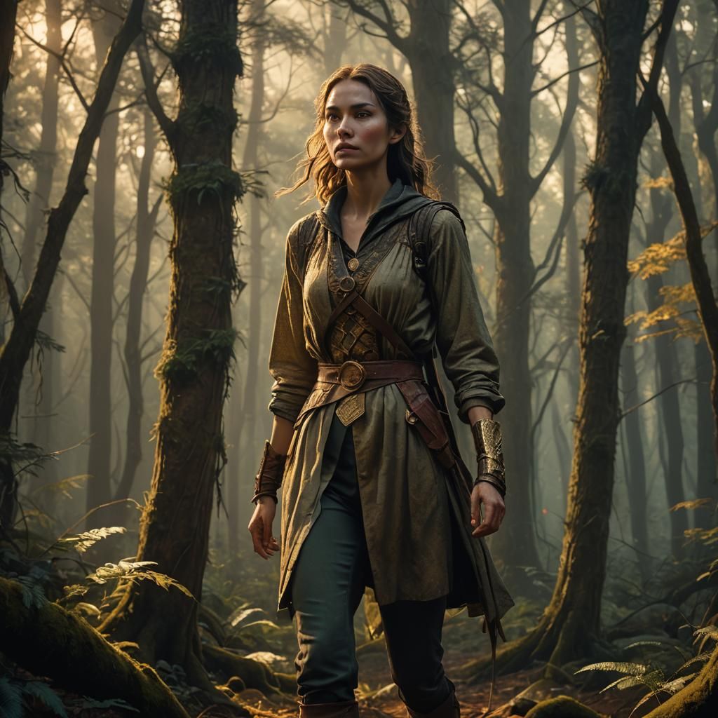 Mystical Forest Walk: Fantasy Concept Art