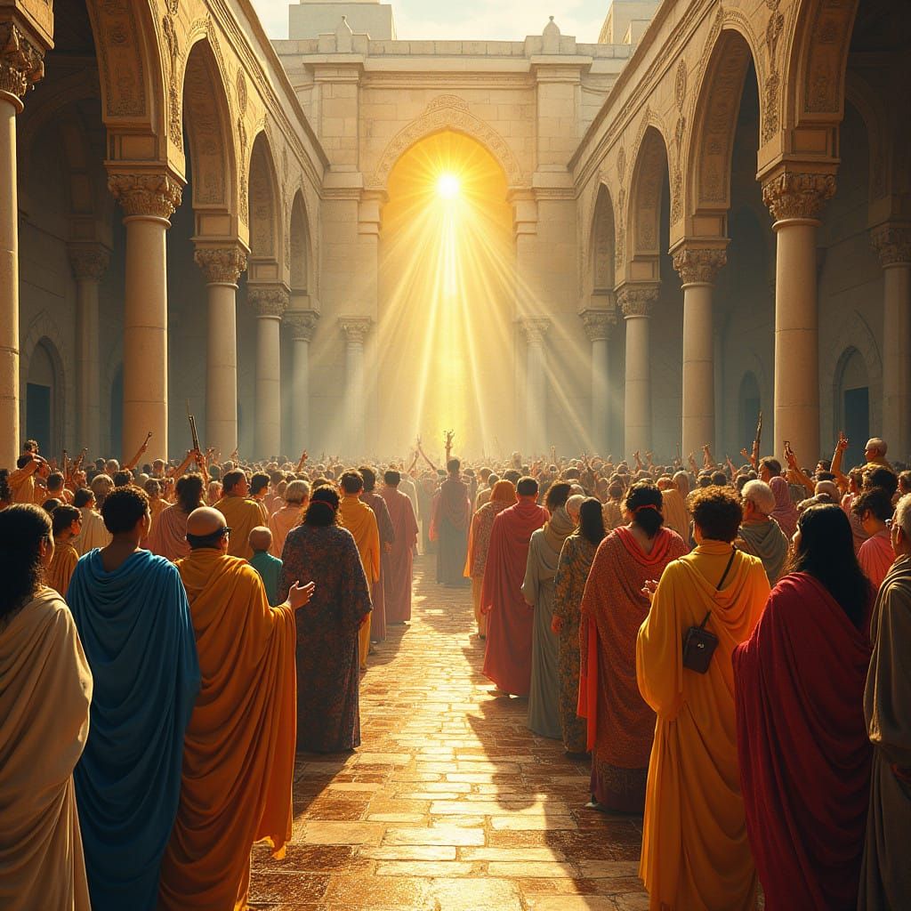 Diverse Families Unite in Heavenly Worship