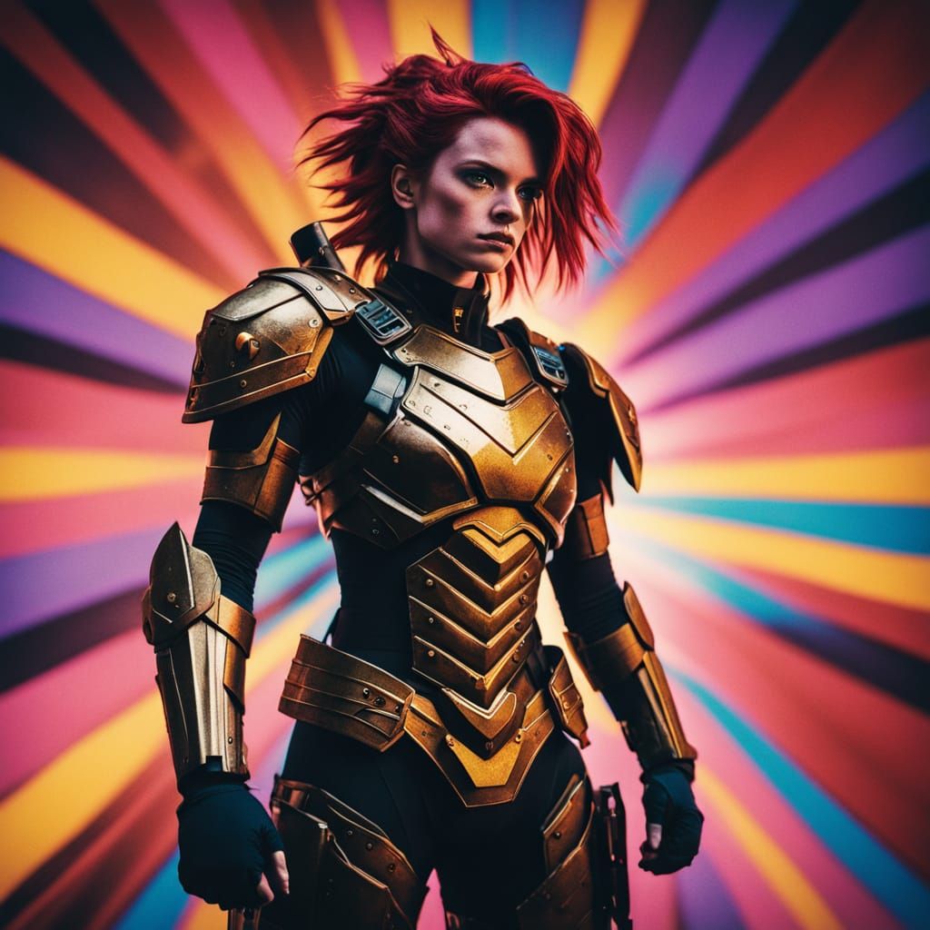 Comic Convention Cosplay Masterpiece in Vibrant Crimson