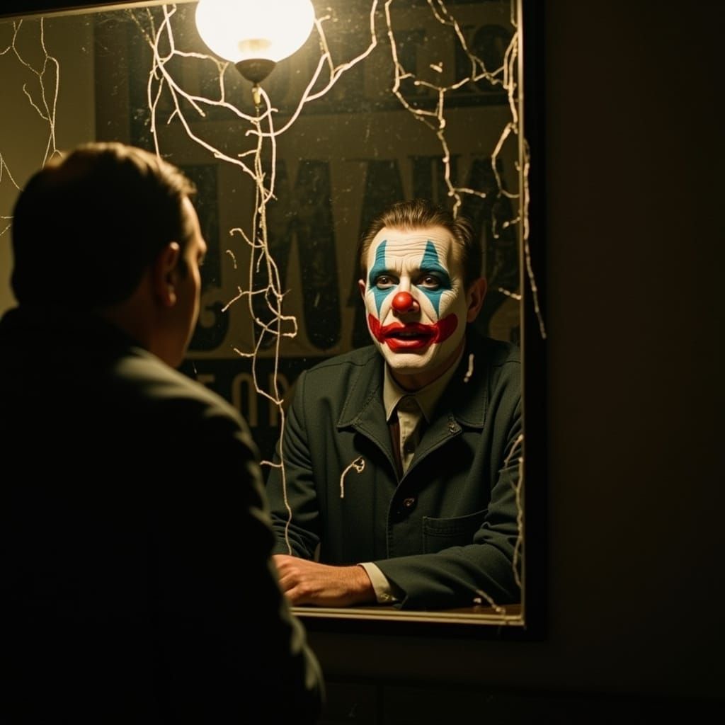 Vaudeville Clown's Last Performance Reflected