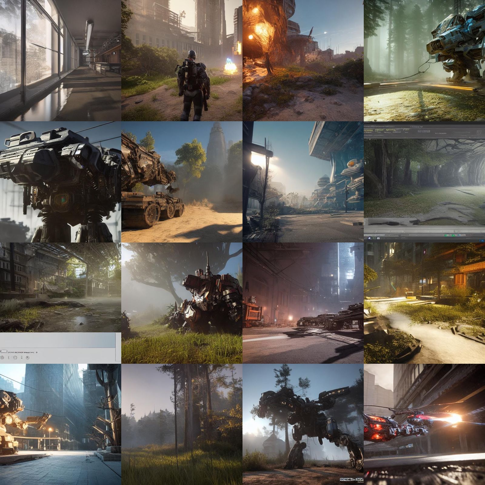 Futuristic Bene Gesserit Figures in Sci-Fi Setting