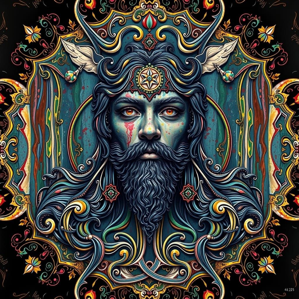 Hyperrealistic Sculptural Image in Vivid Colors