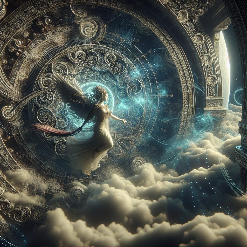 Goddess Dancing Between Heaven and Hell
