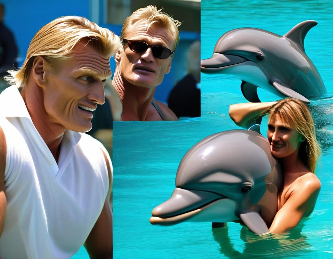 Dolph Lundgren as Dolphin AI Image