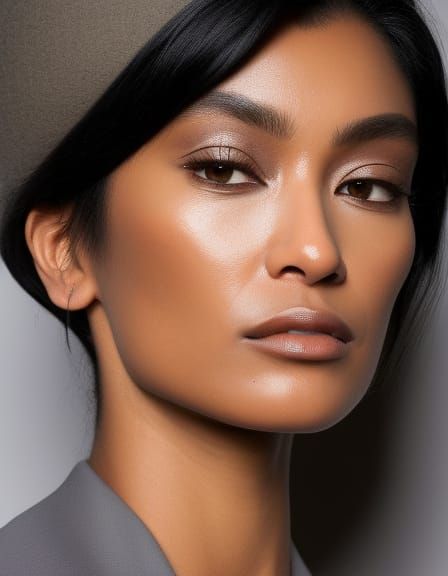 Hyperrealistic Portrait of Yasmin Finney in Vivid Colors