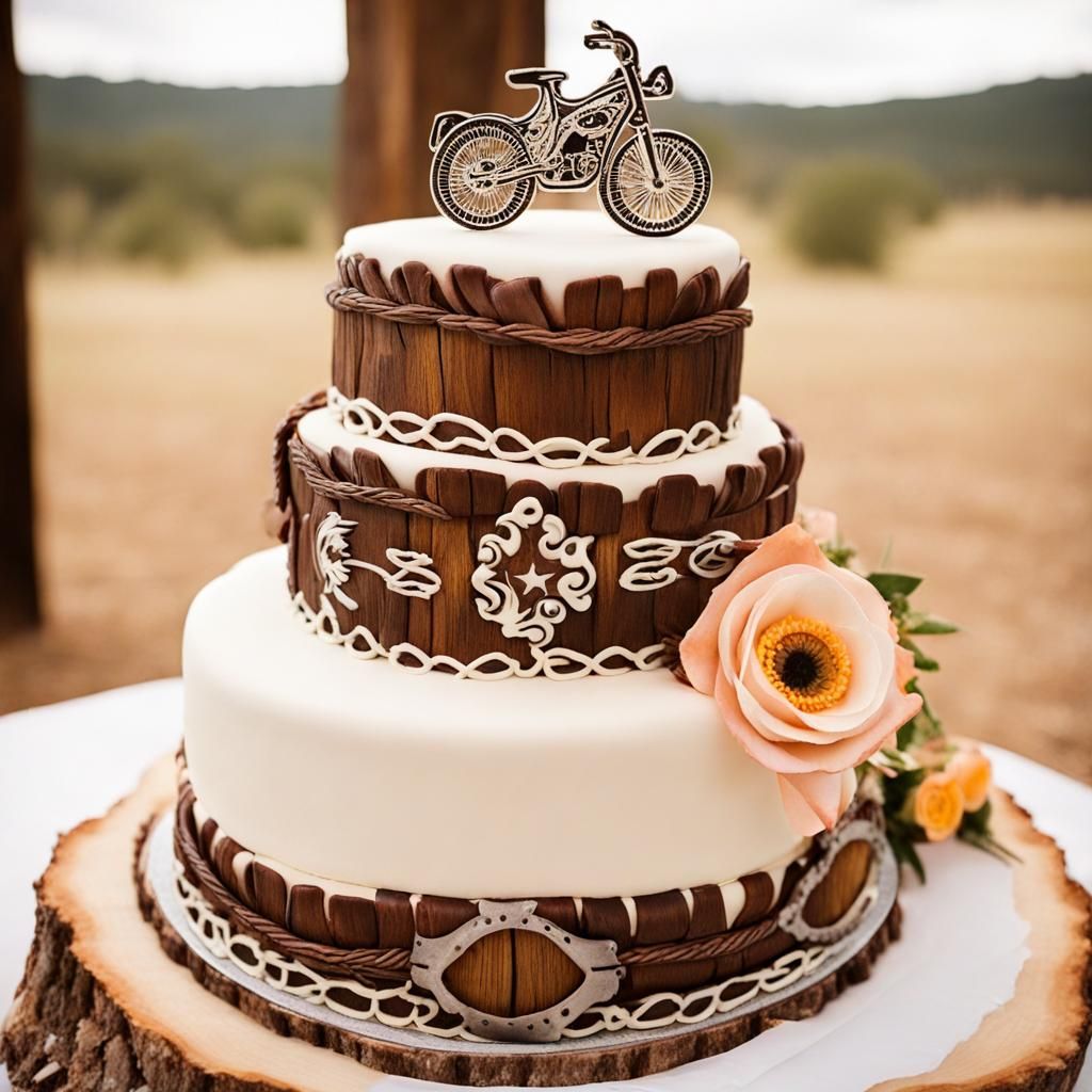 Cowgirl Themed Wedding Cake