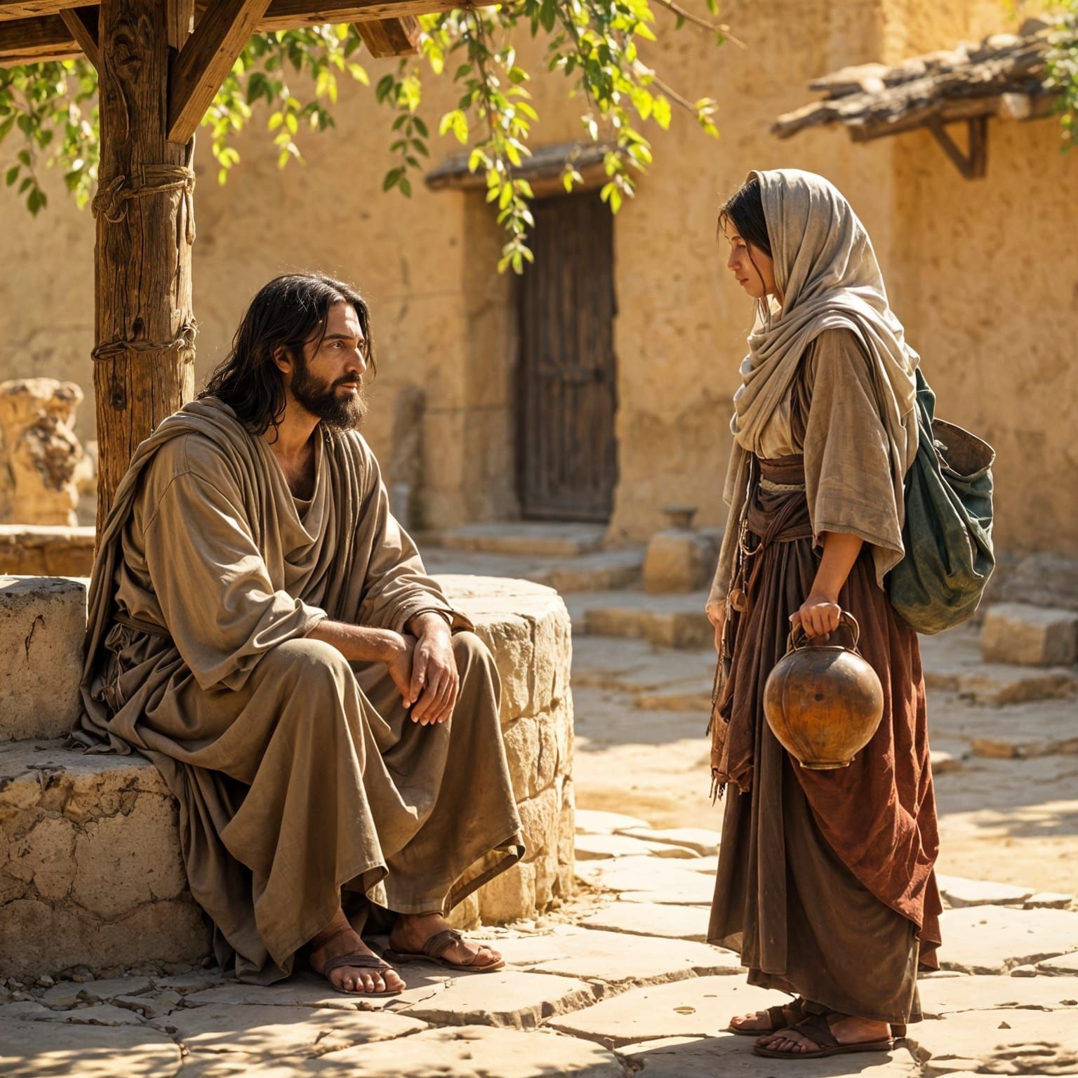 Jesus Meets the Samaritan Woman at the Well