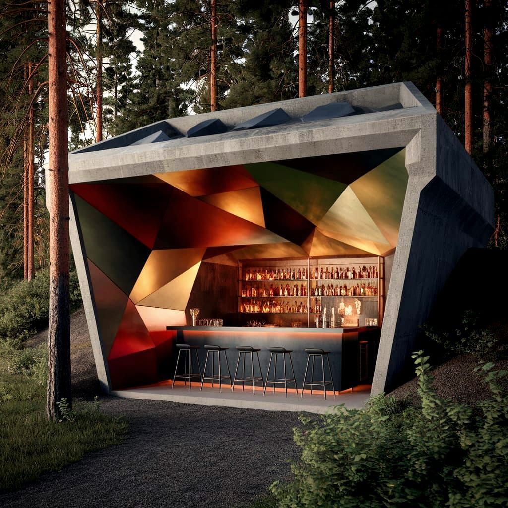 Cozy Bunker Bar in Akseli Gallen-Kallela Style