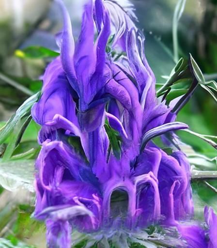 Detailed Matte Painting of a Wolfsbane Plant