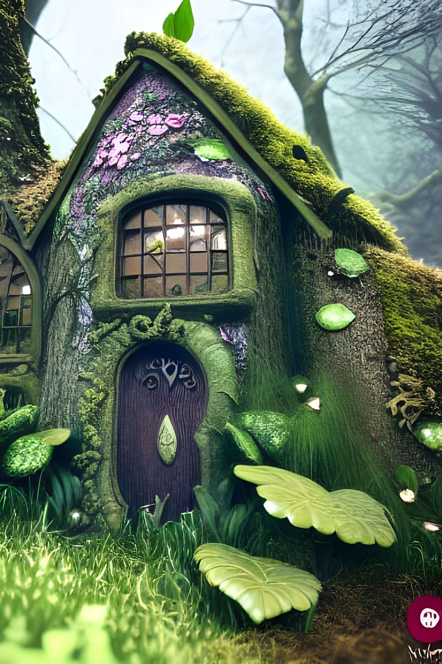 Enchanted Fairy House in Woodland Fantasy