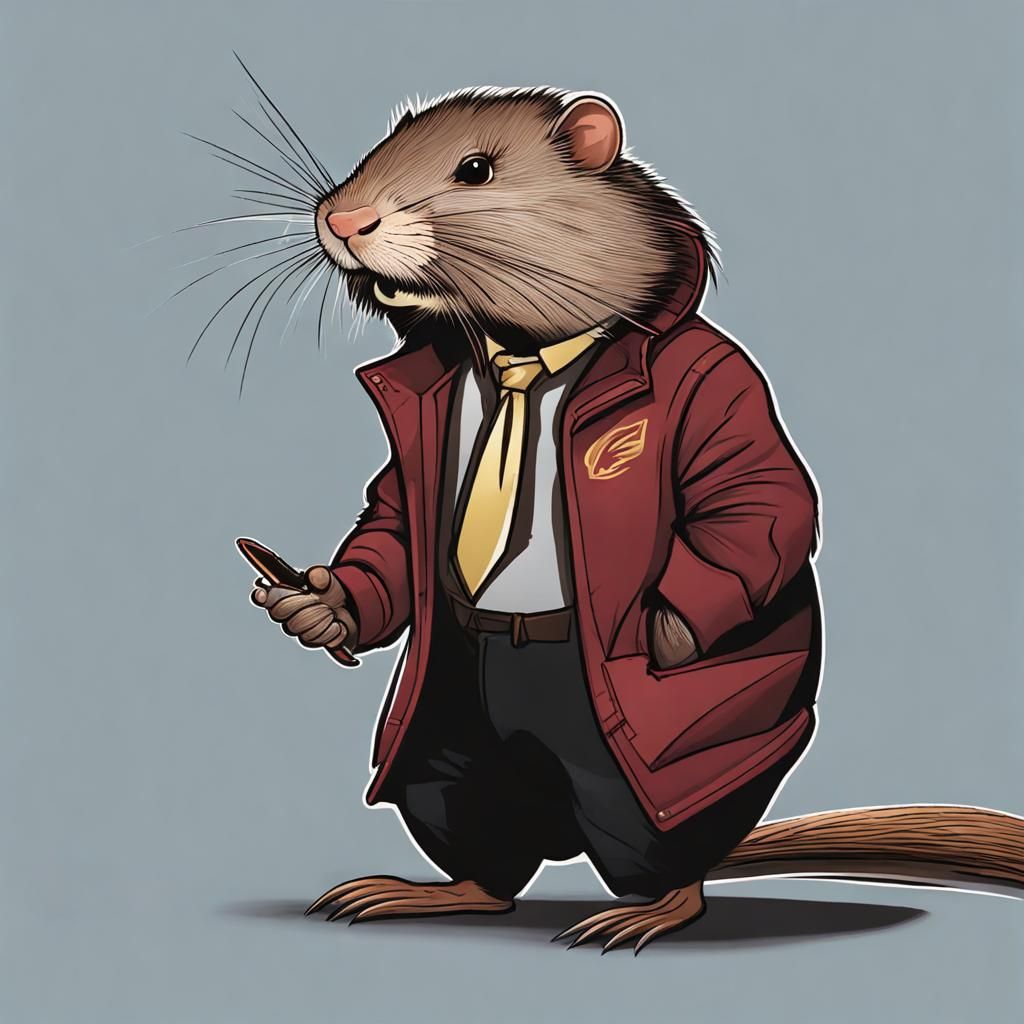 Elon Muskrat AI Generated Image