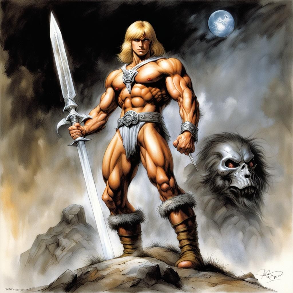 He-Man Inspired Dark Fantasy Illustration