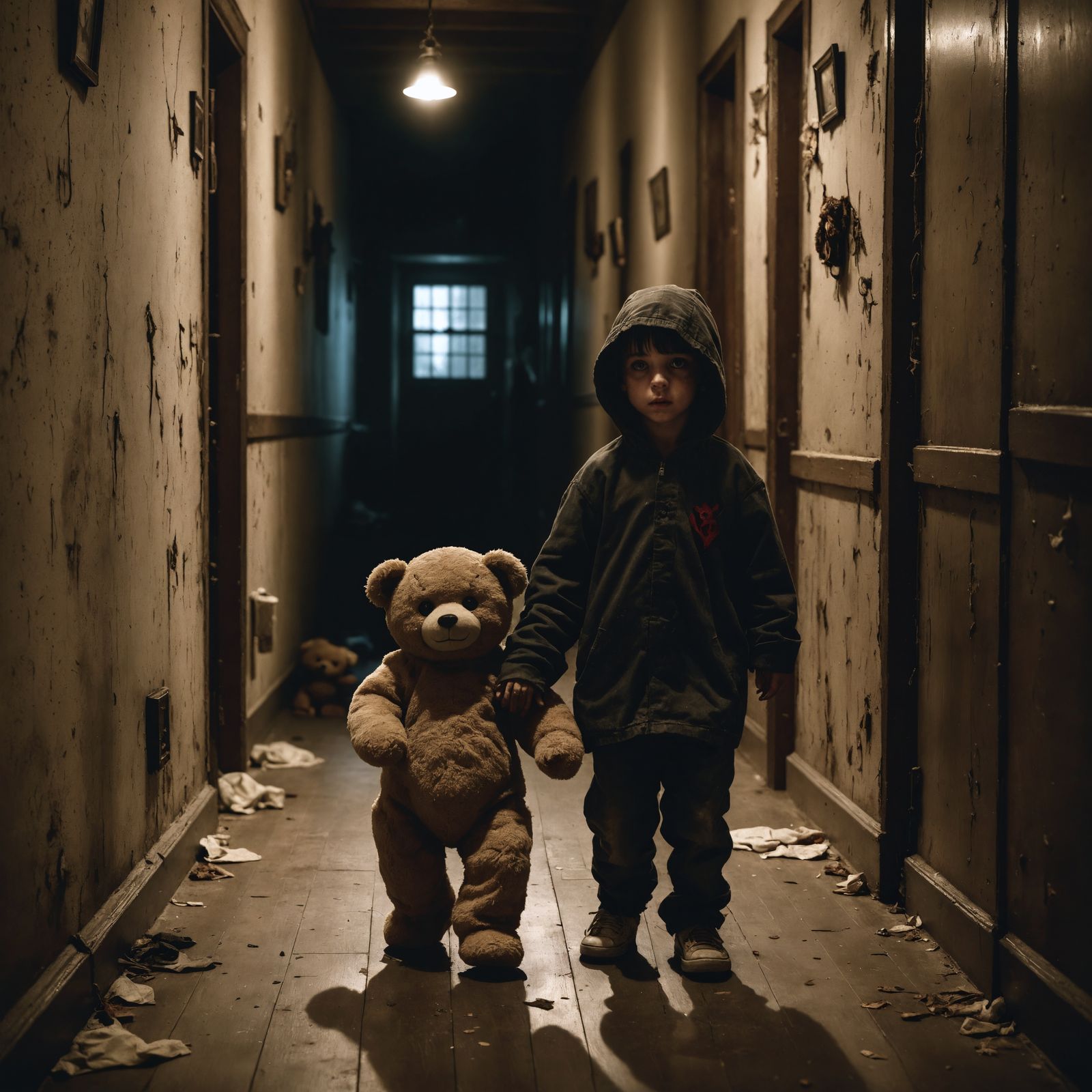 Horrific Haunted House with Evil Teddy Bear