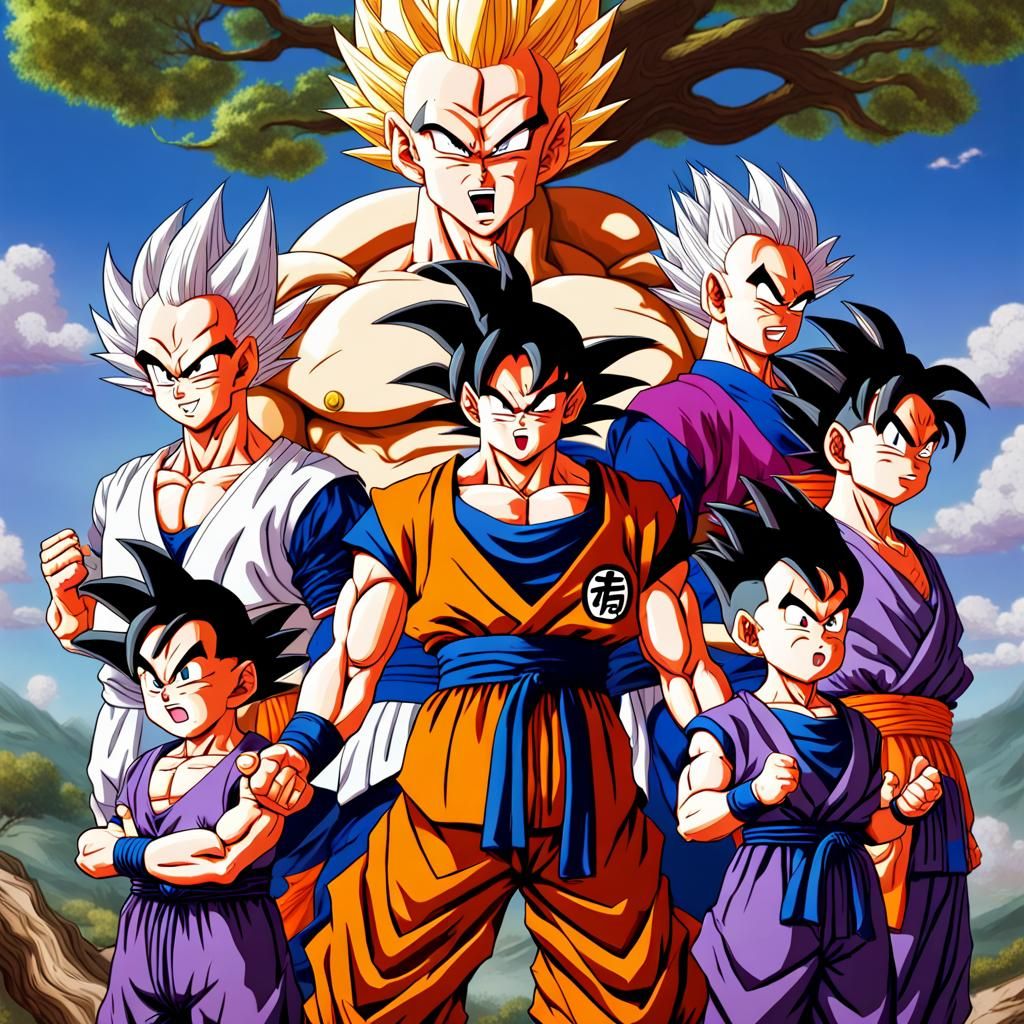 DragonBall Family tree cloned Goku