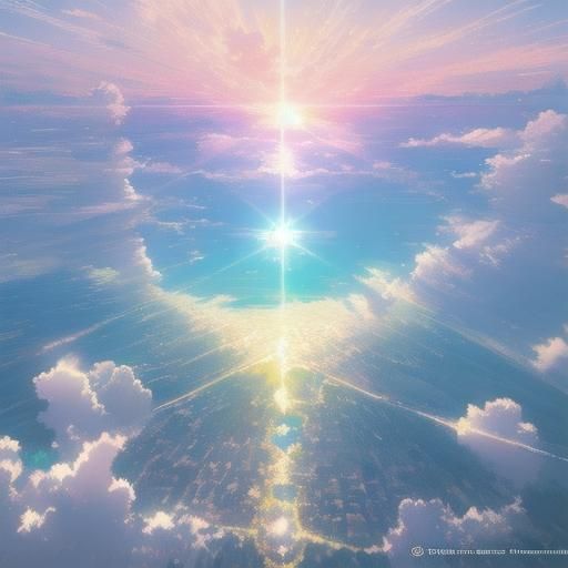 Pastel Anime Girls Chatting in 3D Pop Art Collage