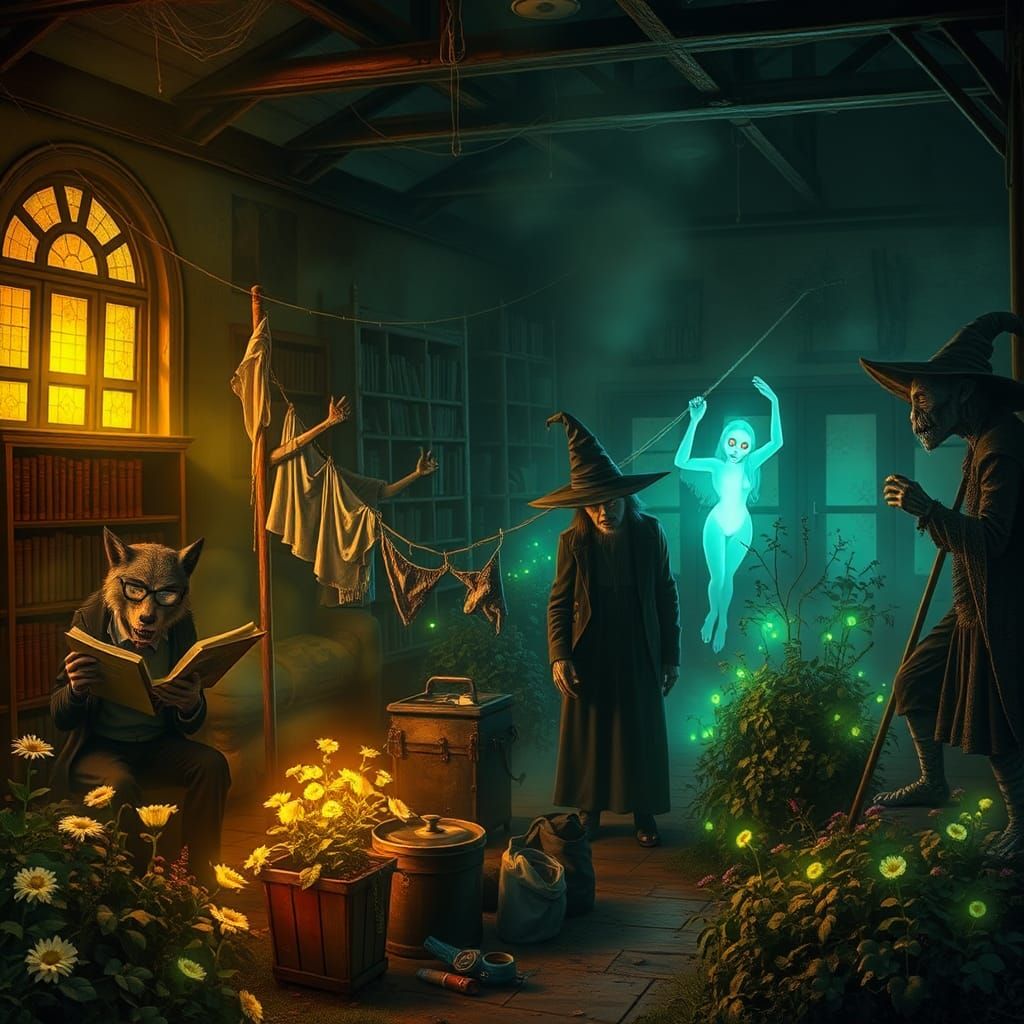 Monster Neighbors Living in Abandoned Asylum