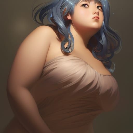 Anime Girl Portrait in Hyperdetailed Digital Art Style