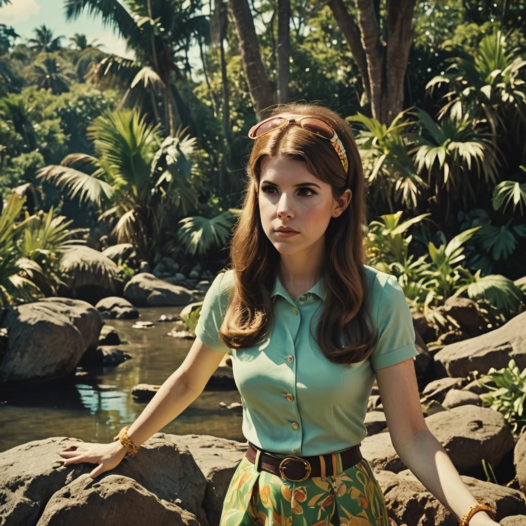 Anna Kendrick in Groovy 1960s Film Still
