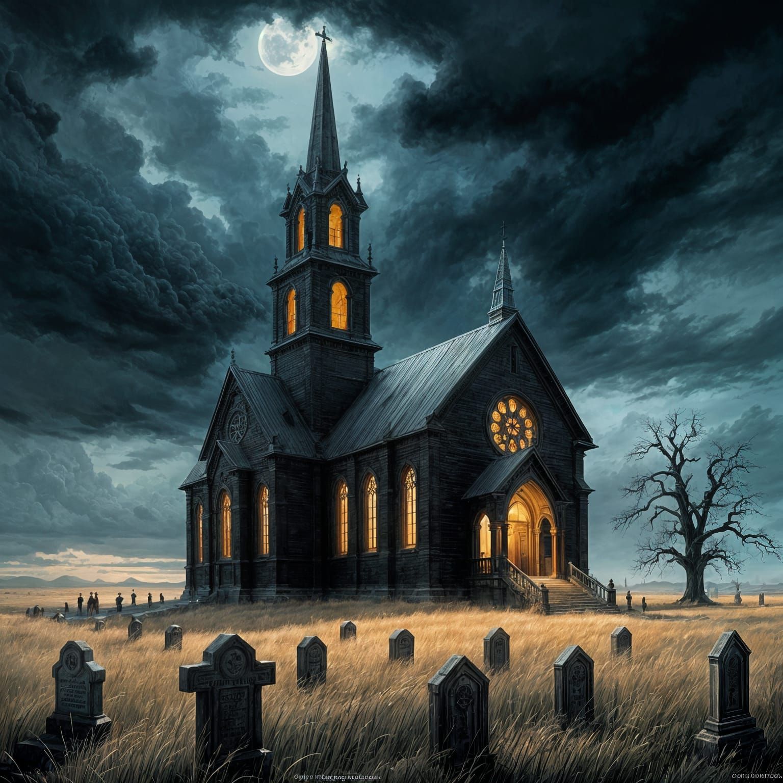 Sinister Haunted Church on the Prairie
