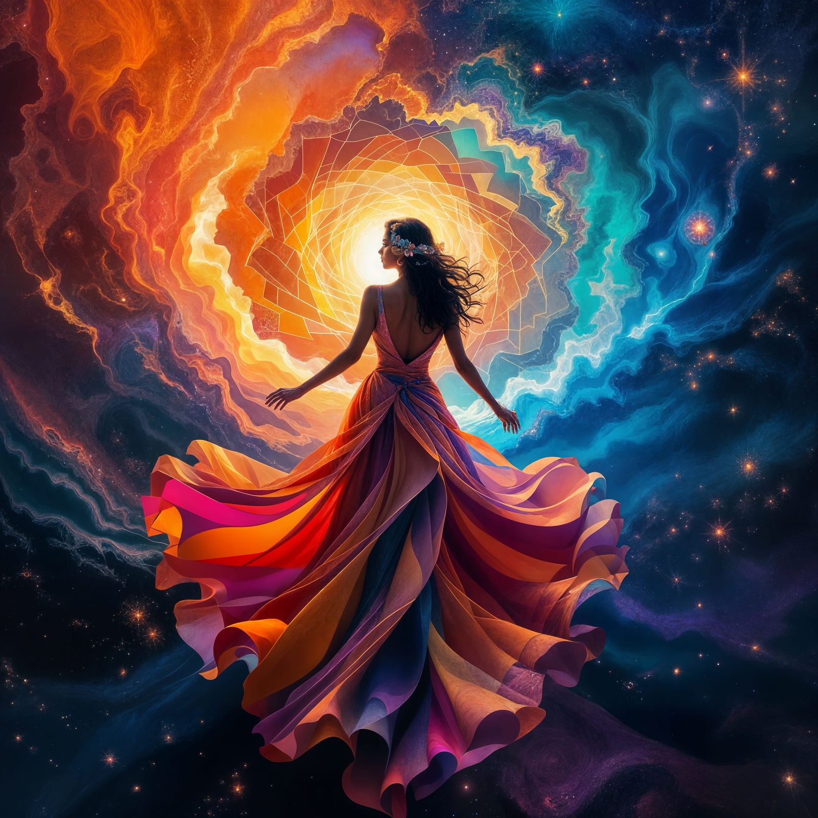 Chaotic Hyperspace Journey in Prismatic Colors