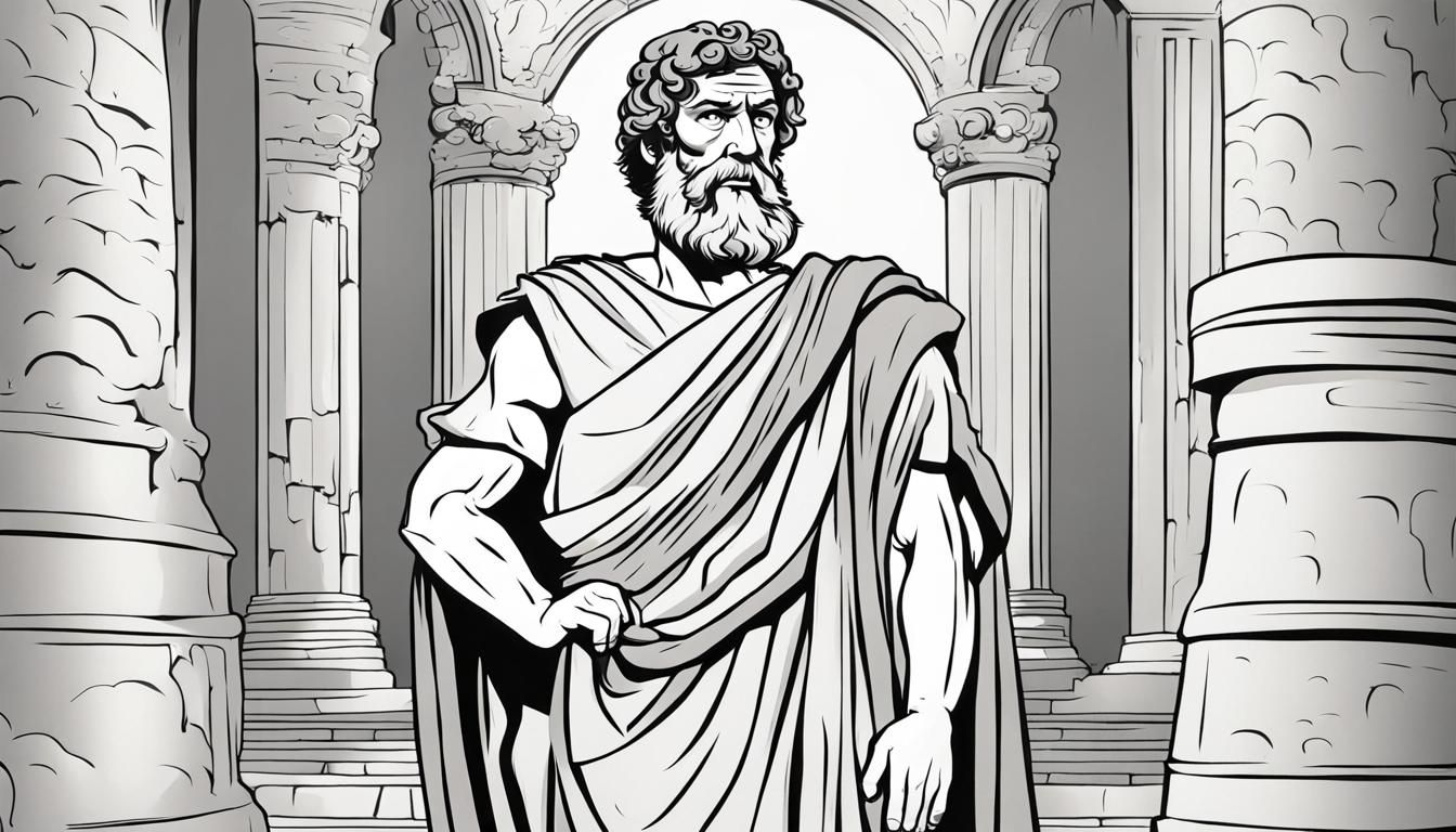 Cartoon Portrait of Ancient Roman Patrician