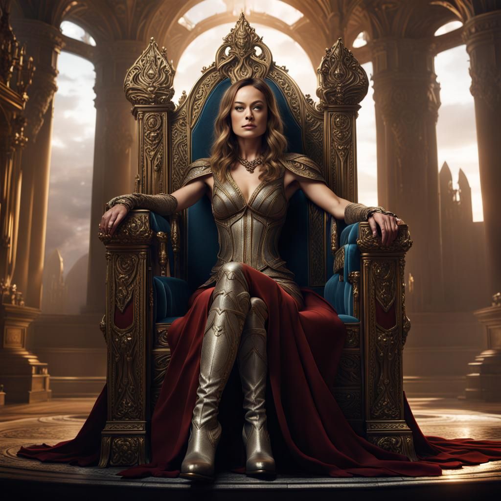 Olivia Wilde Queen of Boots in Fantasy Art
