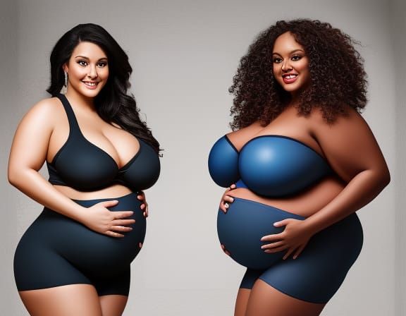 Fantasy Belly Inflation with Mech-Pumps: Detailed Matte Pain...