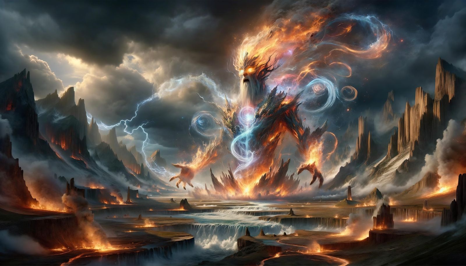 Epic Omnimental Embodiment on Ancient Battlefield