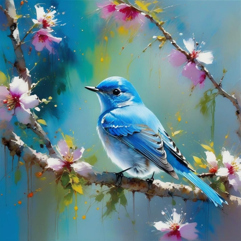 Blue Mountain Bird