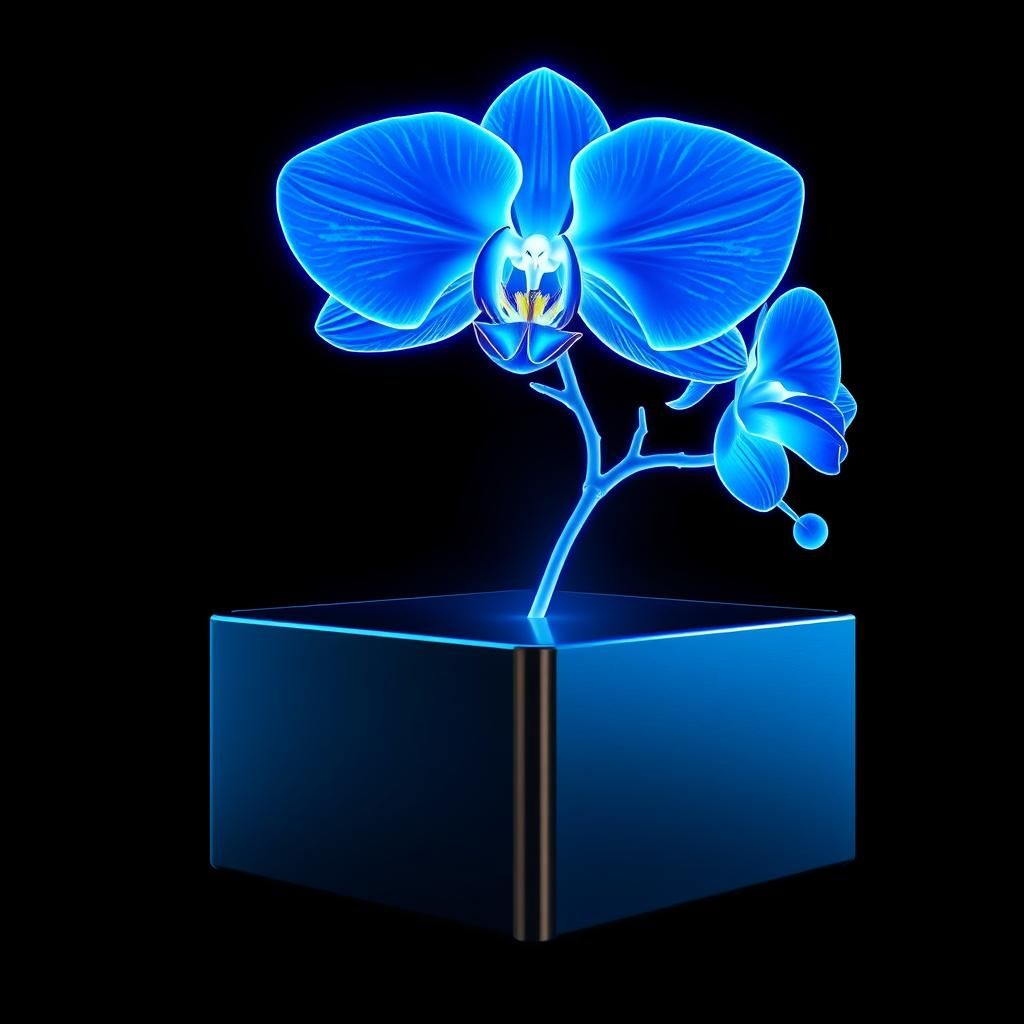 Fleurs hologramme
