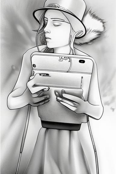 mobile addiction art